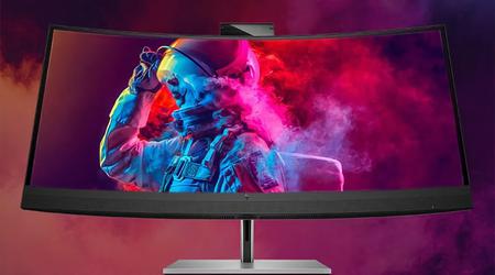 HP ha presentato un monitor curvo da 34 pollici con fotocamera pop-up da 5 MP e supporto per Power Delivery fino a 100W