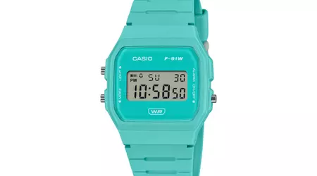 Casio ha presentato il nuovo orologio G-Shock F-91WB-2A2 con una batteria della durata di 7 anni