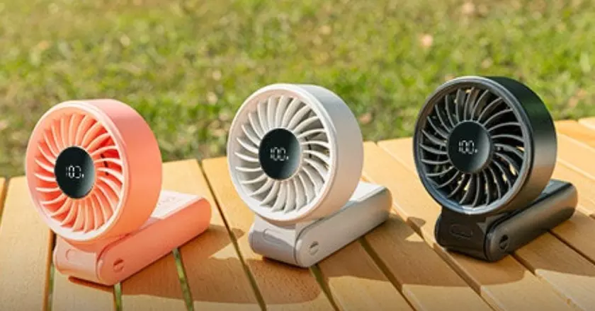 Ventilatore portatile JISULIFE Life7 ventola di raffreddamento per carrello da golf