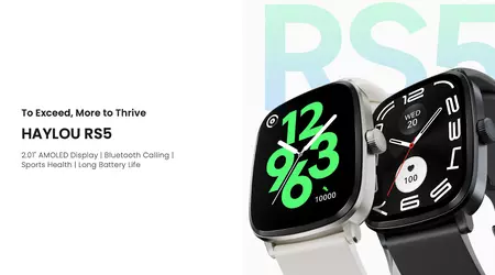 Haylou RS5: display AMOLED da 2,01″, supporto alle chiamate, sensore SpO2, protezione IP68 e fino a 15 giorni di durata della batteria per 39 dollari