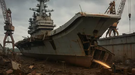 L'Ammiraglio Kuznetsov potrebbe essere mandato per rottamazione: la Russia ferma la riparazione del suo unico incrociatore portaerei