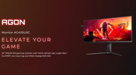 AOC AGON AG405UXC: monitor da gioco con schermo da 40", IPS, risoluzione 2K e 144Hz