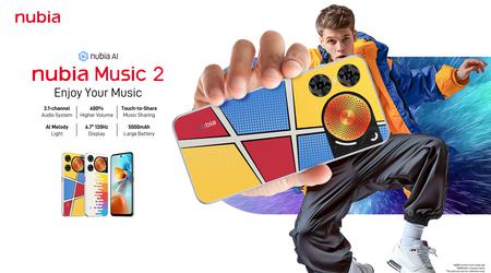 ZTE ha presentato il nuovo smartphone musicale Nubia Music 2 con tre altoparlanti a banda larga e supporto DTS:X Ultra