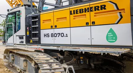 Liebherr-Werk Nenzing ha convertito le sue macchine dal gasolio al carburante HVO prodotto sinteticamente