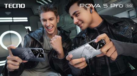 Tecno Pova 5 Pro - Display IPS da 6080, 120 Hz, fotocamera da 50 MP, altoparlanti stereo, NFC e Android 13