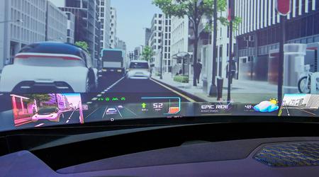 Hyundai Mobis ha presentato la Kia EV9 dotata di un "parabrezza olografico".