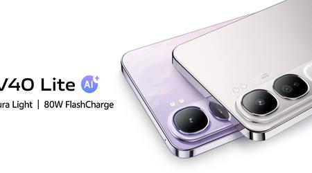 Il vivo V40 Lite con fotocamera da 50 MP e ricarica da 80W debutterà il 25 settembre