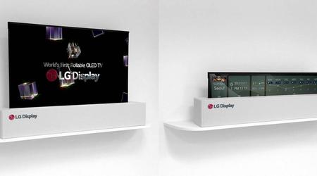 LG ha introdotto la prima TV al mondo, che può essere arrotolata in un tubo
