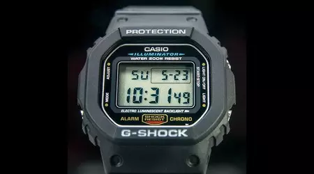Un aggiornamento della leggenda: Versione moderna del leggendario DW-5000C del 1983, il Casio G-Shock DW-5000R-1AJF è in fase di lancio.