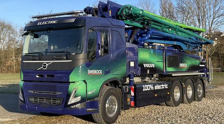 Volvo e Putzmeister hanno presentato un'autopompa per calcestruzzo 100% elettrica