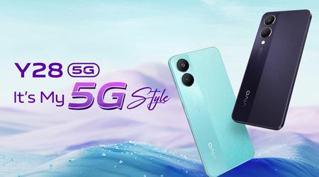 vivo Y28 5G: display LCD a 90Hz, chip MediaTek Dimensity 6020, protezione IP54 e batteria da 5000 mAh a 169 dollari