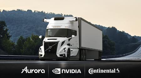 Aurora, Continental e NVIDIA hanno unito le forze per distribuire camion senza pilota nel 2027