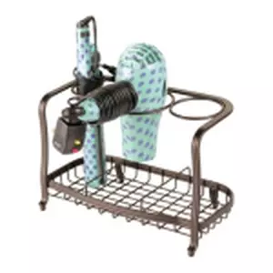 mDesign Organizzatore di strumenti per la cura e lo styling dei capelli in metallo