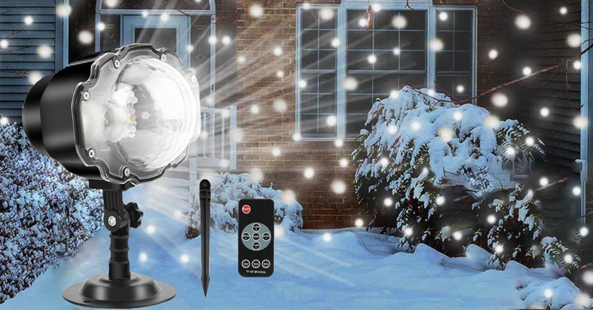 Proiettore di fiocchi di neve natalizi Borelor LED 