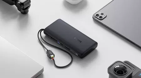 Baseus ha introdotto un power bank universale da 20.000 mAh con ricarica rapida da 100W e cavi integrati