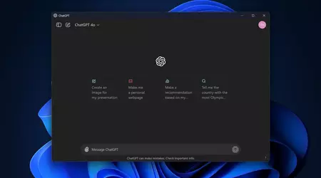 L'applicazione ChatGPT per Windows è ora disponibile gratuitamente per tutti