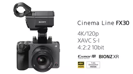 Sony FX30 - Fotocamera mirrorless da 26 MP con 4K@60FPS a 1.800 dollari