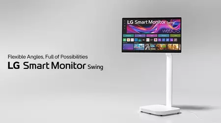 Non c'è più bisogno di un computer: LG presenta il Smart Monitor Swing con webOS su un supporto con ruote