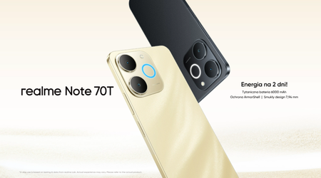 Realme lancia il Note 70T con batteria da 7000 mAh e certificazione MIL-STD-810H in Europa