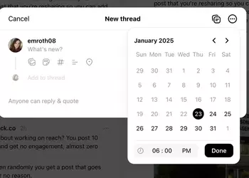 Threads consente ora di programmare i ...