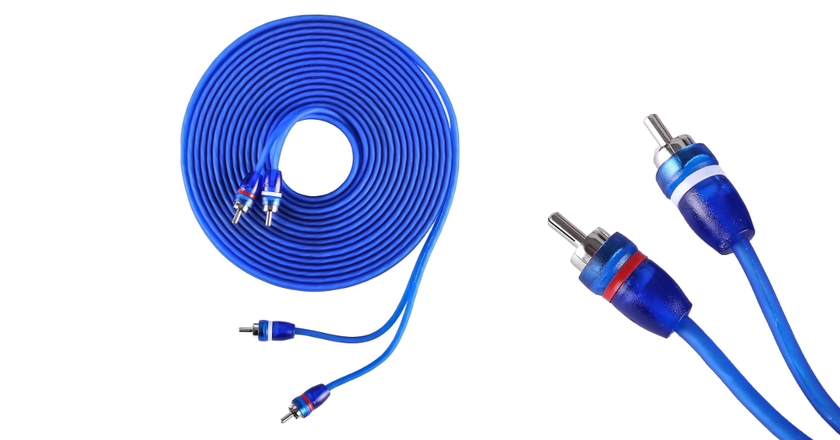 Cavi di interconnessione RCA a coppie ritorte Skar Audio car audio rca