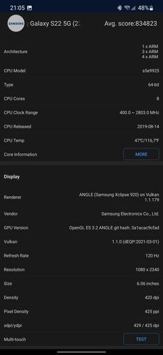 Recensione Samsung Galaxy S22 e Galaxy S22+: ammiraglie universali-114