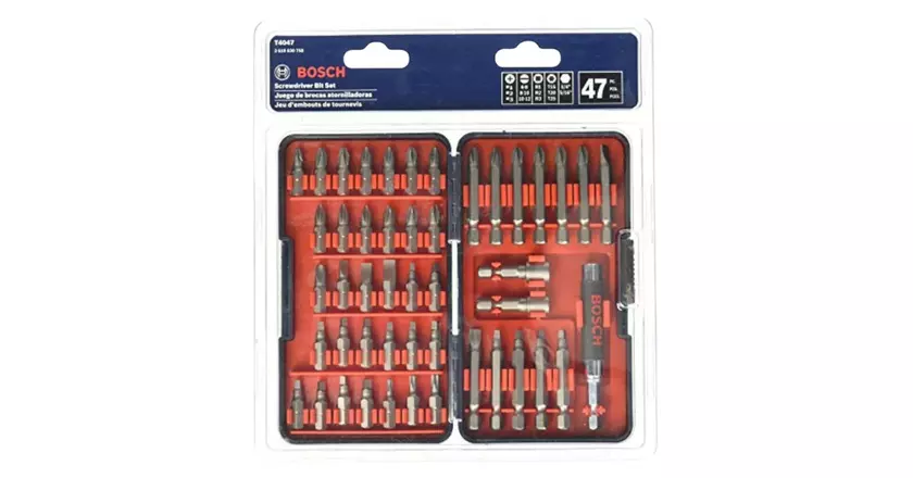 confronto inserti per cacciavite Bosch da 47 pezzi