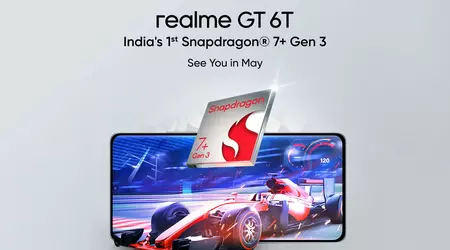 È ufficiale: realme GT 6T con chip Snapdragon 7+ Gen 3 debutterà a maggio