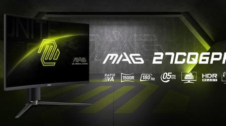MSI MAG 27CQ6PF: monitor da gioco con schermo 2K a 180 Hz a 189 dollari