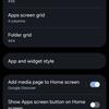Impostazione della schermata iniziale in One UI 7