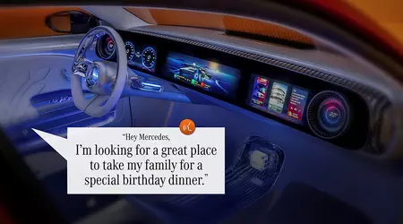 Mercedes-Benz e Google insegneranno all'assistente vocale alimentato dall'intelligenza artificiale a rispondere alle richieste di punti su Google Maps in modo implementabile