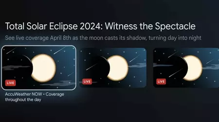 Google TV trasmetterà gratuitamente i luoghi migliori per osservare l'eclissi solare