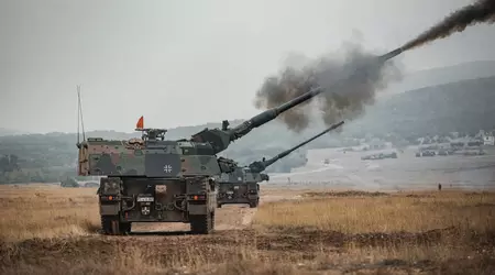 I cannoni semoventi tedeschi PzH-2000 nelle mani delle forze armate sparano 1 colpo ogni 8 secondi (video)