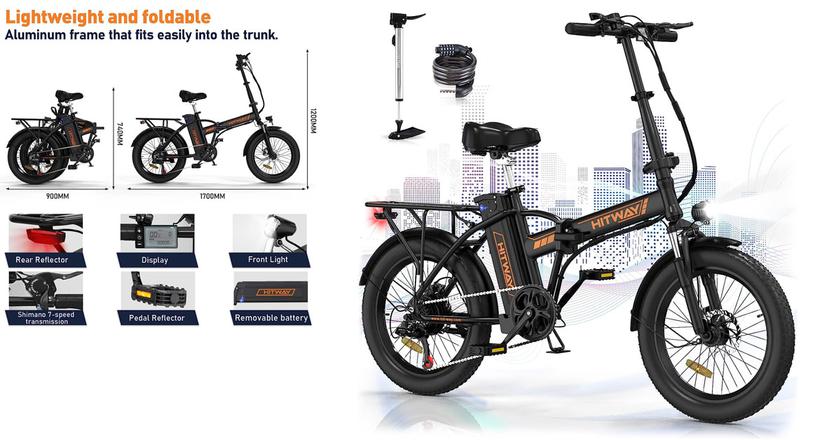 HITWAY migliore e-bike per la consegna di cibo