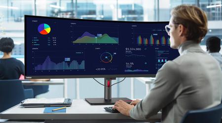 Lenovo ThinkVision P49w-30: Un monitor curvo da 49 pollici con frequenza di aggiornamento di 160 Hz e un prezzo di 1900 dollari
