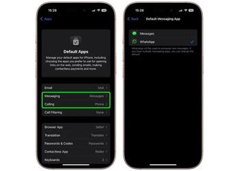 WhatsApp può ora essere selezionato come ...