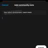 Immagine in miniatura 1: Nota per un post in Threads