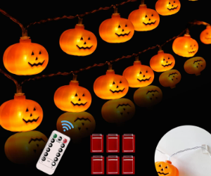 KPCB Luci LED a zucca di Haloween
