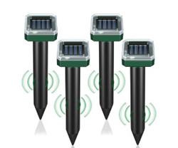 LOTARINI Repellente per talpe ad energia solare 4 Pack