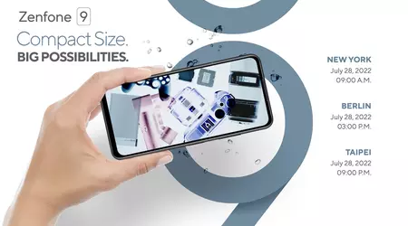 L'ammiraglia compatta ASUS Zenfone 9 con schermo a 120Hz, protezione IP68 e chip Snapdragon 8+ Gen 1 sarà presentata il 28 luglio