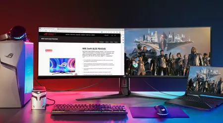 ASUS ha annunciato un monitor 5K curvo con un frame rate di 165 Hz e una diagonale di 49".