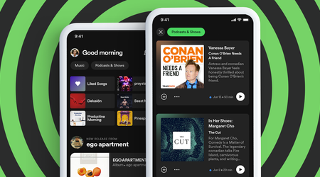Spotify ottiene una schermata iniziale ridisegnata con sezioni separate per musica e podcast