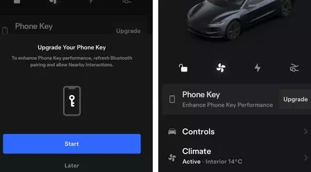 Tesla aggiungerà il supporto per la banda ultralarga alla sua app per Android