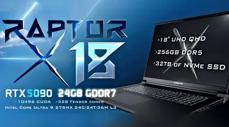 256GB DDR5, 32TB SSD e solo $15,000 — Eurocom ha svelato l'impressionante laptop Raptor X18
