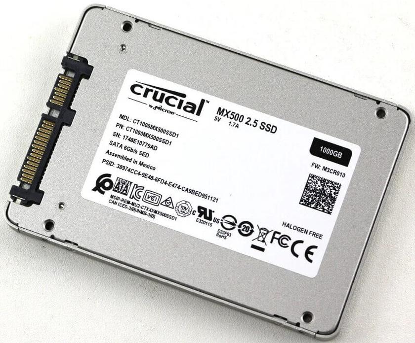 Crucial MX500 disco archiviazione dati