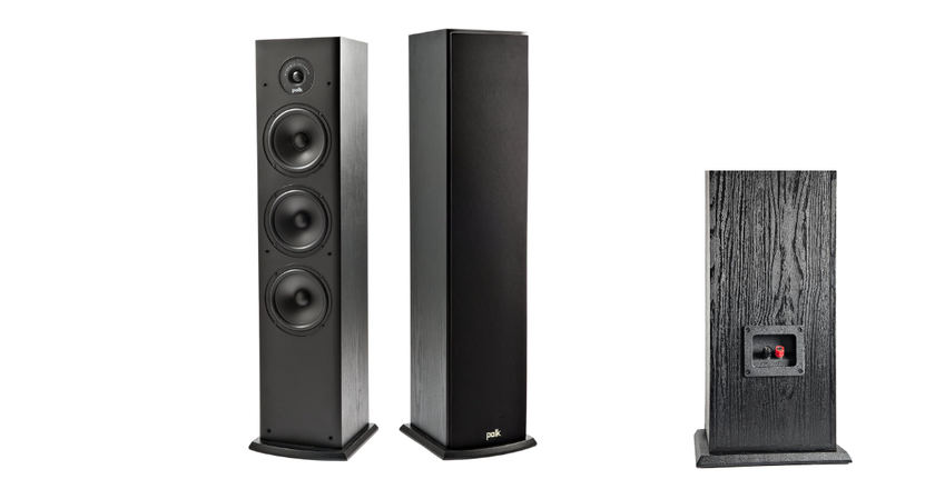 Polk Audio T50 Altoparlante a torre ad alta sensibilità da pavimento (singolo)