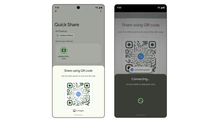 Google sta iniziando a condividere i file con i codici QR in Quick Share.