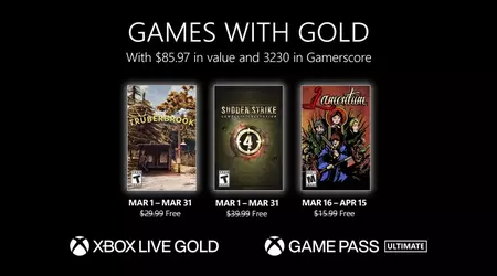 Microsoft annuncia i giochi Xbox Live Gold di marzo