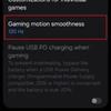 Schermata di Game Booster con Galaxy S25