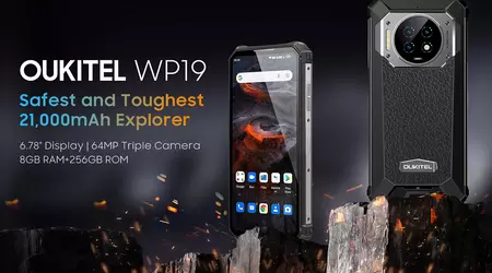 Oukitel WP19: smartphone robusto con batteria da 21.000 mAh e telecamera per la visione notturna
